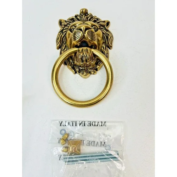 Brass Lion Door Knocker Handle Pull Home Decor