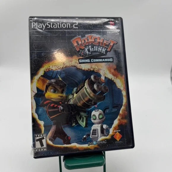 Ratchet & Clank Going Commando Sony PlayStation 2 PS2 Black Label CIB Scratched