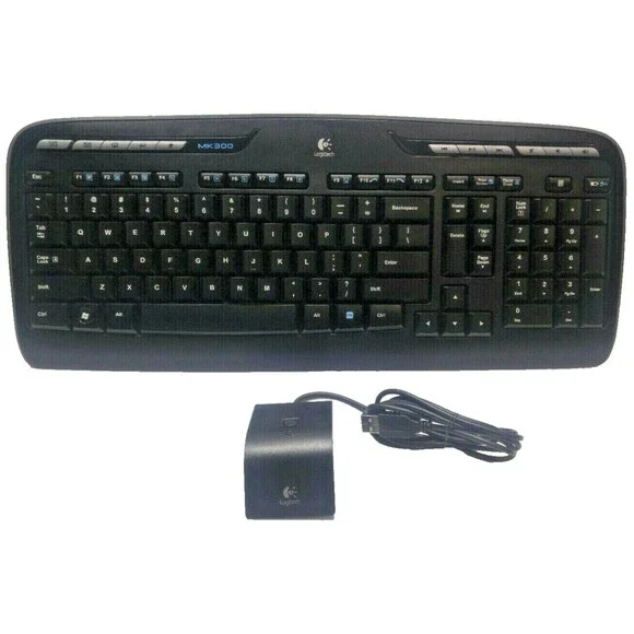 Logitech MK300 Wireless Keyboard with USB receiver TESTED & WORKING