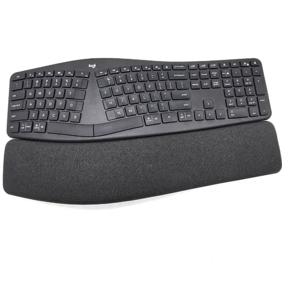 Logitech K860 Wireless Bluetooth Ergonomic Keyboard Split Design PC Mac‎ Black