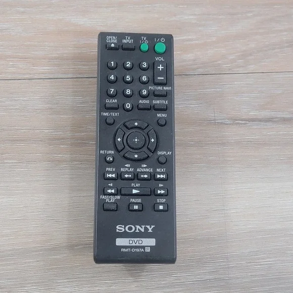 Sony RMT-D197A DVD Player Remote Control Black Genuine OEM Replacement