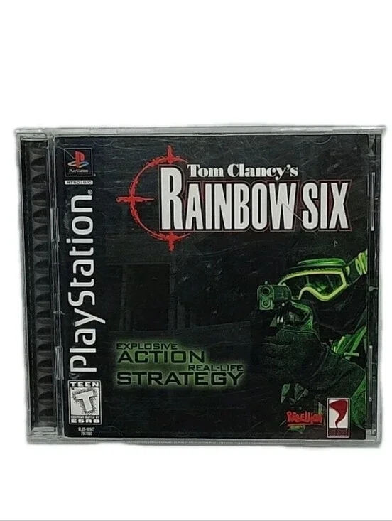 VTG Tom Clancy's Rainbow Six Original Sony PlayStation 1 Black label Edition PS1