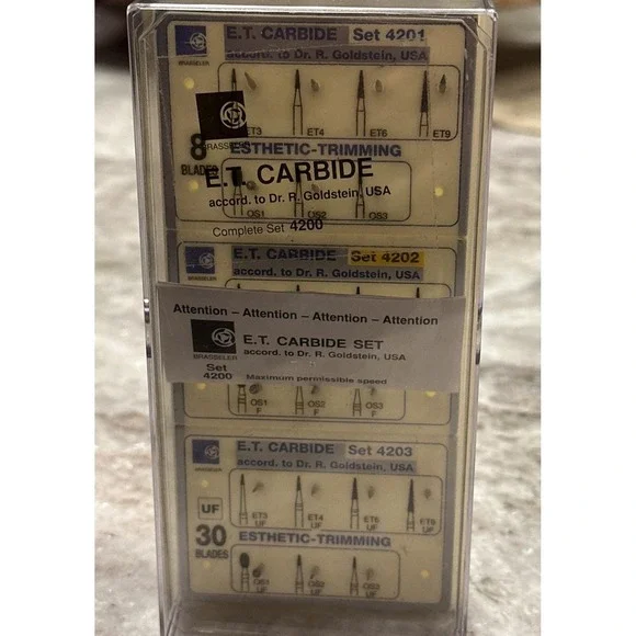 Brasseler ET Carbide Dental Blades 4200 Set Includes 4201, 4202, 4203 - 21 Total