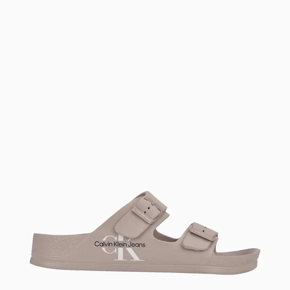 Calvin Klein Unisex Monogram Dual Strap Sandals