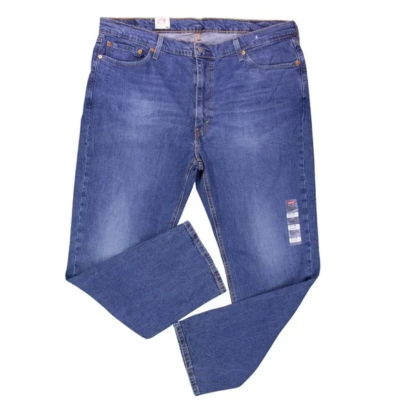 NWT Levis 541 Jeans Men 42x32 Denim Athletic Taper Stretch Med Wash‎ Roomy Thigh