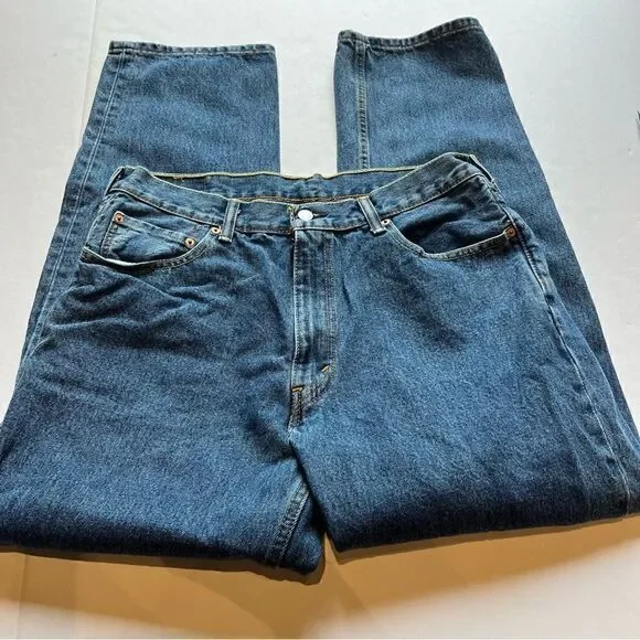 Levi's Men's Faded Blue Jeans 550 Size W36 L32