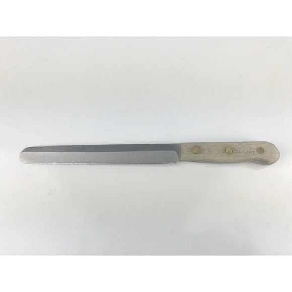 Chicago Cutlery BT7 Serrated Bread Knife Walnut Wood Handle Kitchen Utensil 7