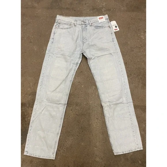 NWT LEVI'S 505 Regular Fit Light Stone Washed Denim‎ Men's Jeans 36W x 34L