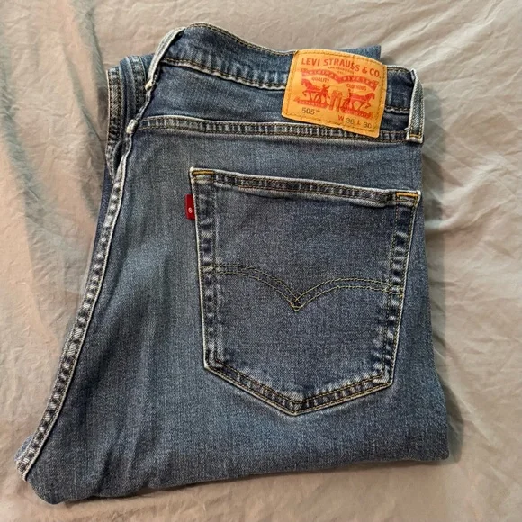 Levi’s‎ 505 Regular Fit Men’s Jeans Size 36x30 Slight Stretch