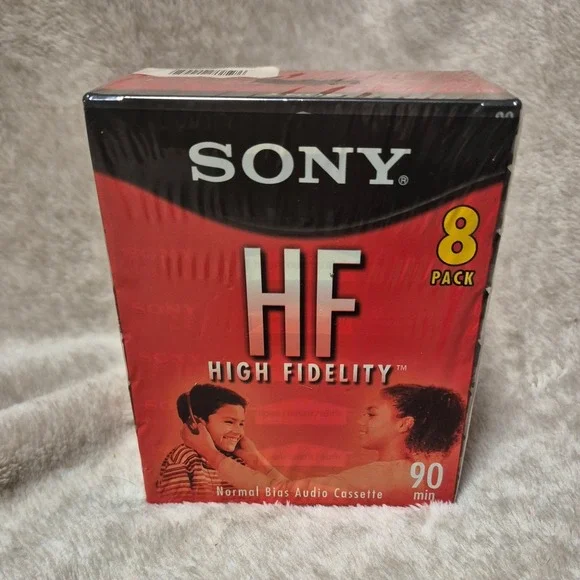 Sony HF 90 High Fidelity Normal Bias Audio Cassette Tapes 8 Pack Sealed Blank