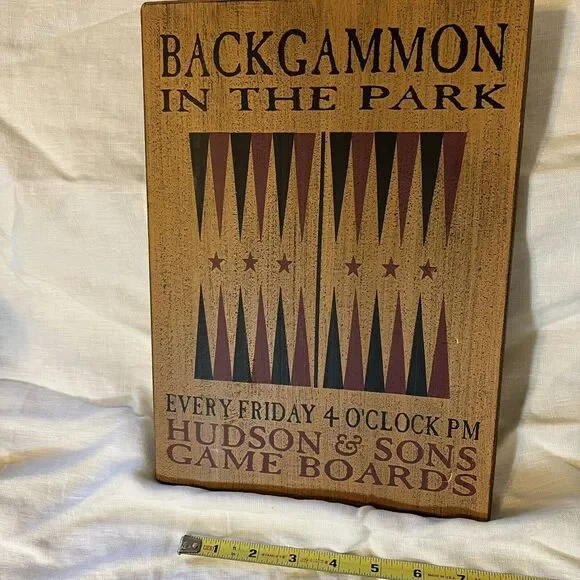 Backgammon In The Park Hudson And Sons Wall Hanging Wood