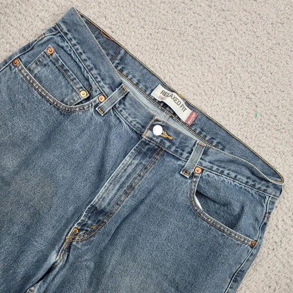 Levis 550 Relaxed Fit‎ Jeans Y2K Mens W36 L30 Blue Denim Classic Casual Pants