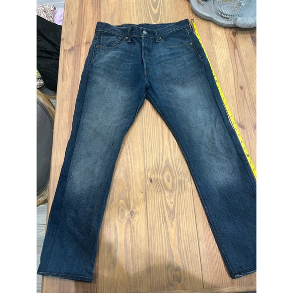 Men's Levi's 501‎ Jeans Size 30 Blue Denim, Inseam 27, 11 rise