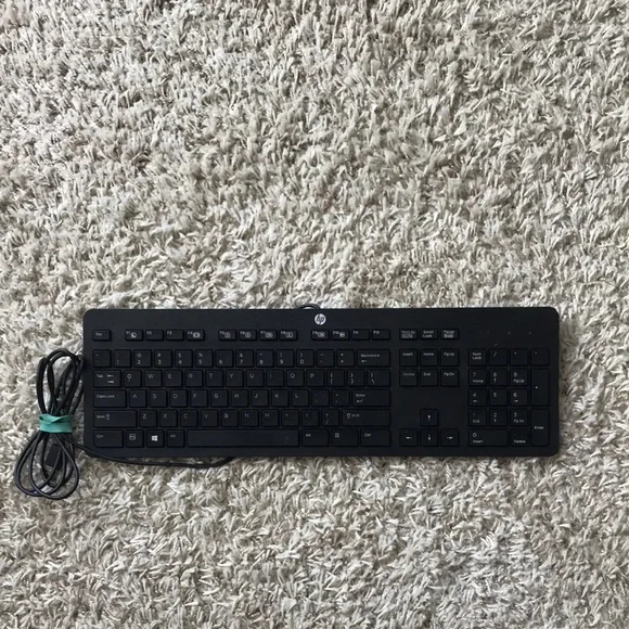 HP Black Wired Keyboard
