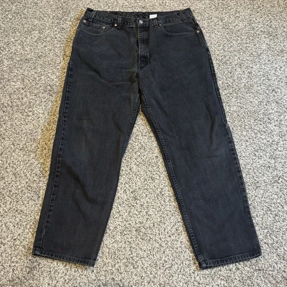 Levi's 550 Relaxed Fit Jeans Mens 38x30 Vintage Made in USA Black Baggy Y2K