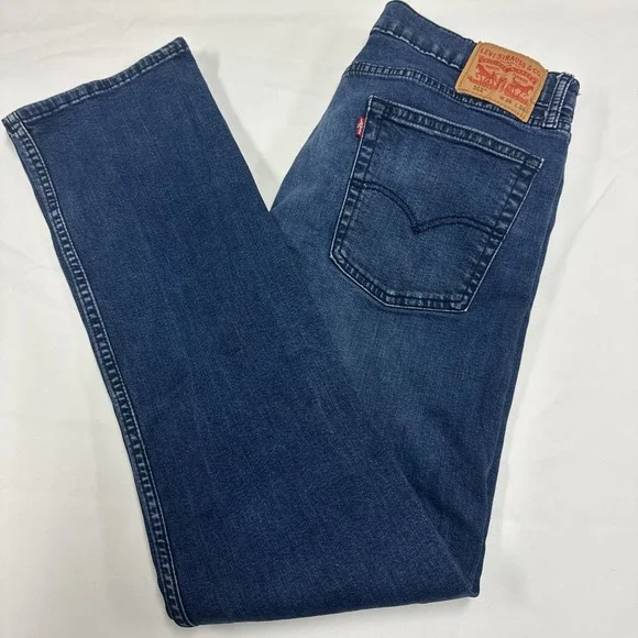 Levi's 513 Jeans Mens 36x30 Blue Dark‎ Wash