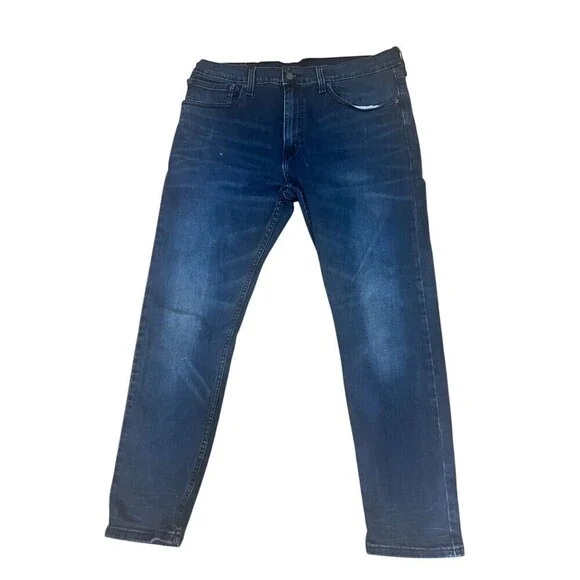 Levi's 512 Skinny Fit Jeans Mens Size 36Wx30L Blue Denim Dark Wash Waterless