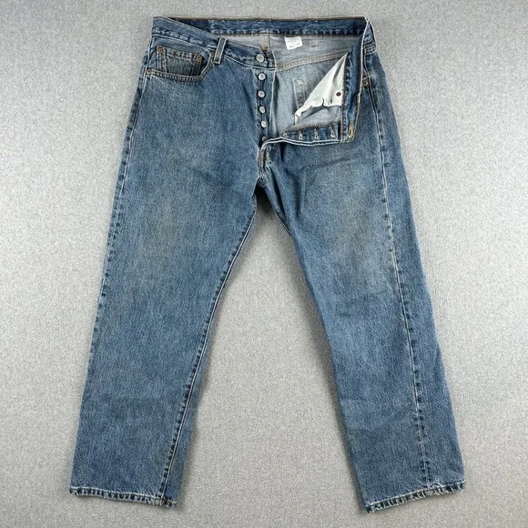 Vintage Levi's 501 XX Jeans Men's 38x30 Blue Original Fit Button Fly Denim Rodeo
