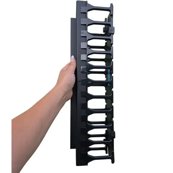 Open Box Panduit‎ WMP1E Horizontal Cable Manager, Black, 2 RU, Black