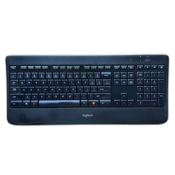 Logitech K800 Wireless Bluetooth Rechargable Keyboard w/ Unifying Receiver Black