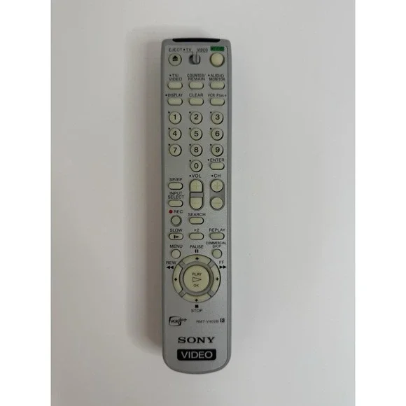 Sony RMT-V402B VCR Plus TV Video Remote Control Genuine OEM - Tested Works