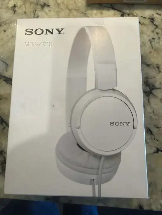 Sony MDR-ZX110 Wired On-Ear Headphones White