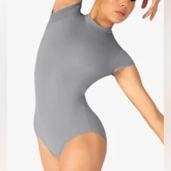 Baltogs leotard tank charcoal/gray color, size CS NWT dance dancewear