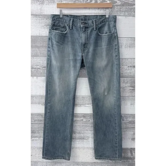 Levi's 559 Relaxed Straight Fit Distressed Denim Jeans Mens Size 33x32