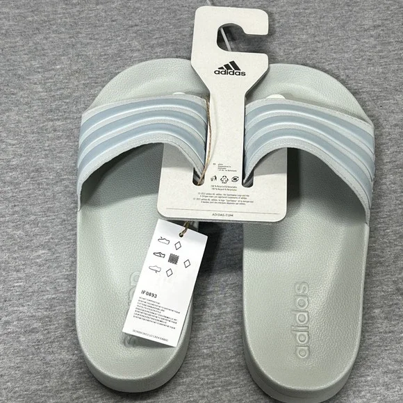 Adidas Adilette Shower Unisex Slip On Slide Sandal Shoe Men's 8 Women's 9