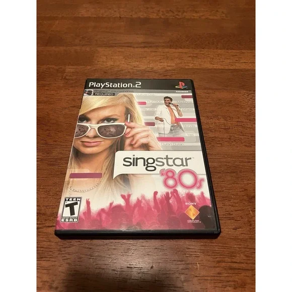 SingStar 80s Sony PlayStation 2 PS2‎ Game CIB Complete with Manual SCUS-97616