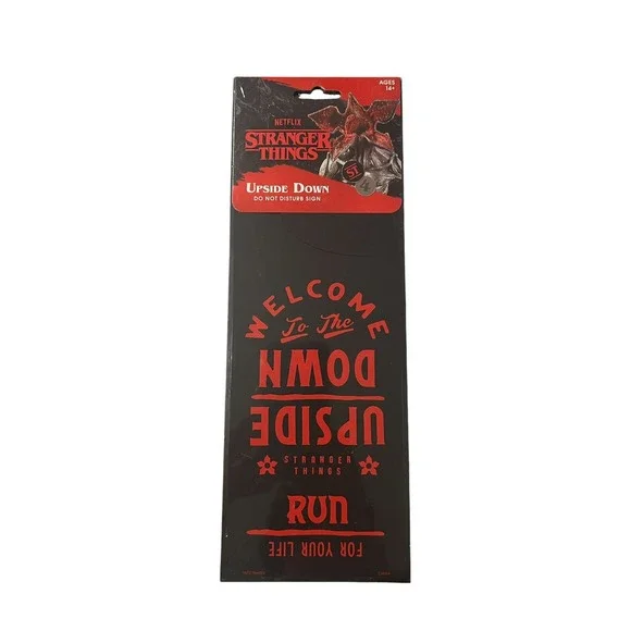 Stranger Things Upside Down Do Not‎ Disturb Sign Door Hanger