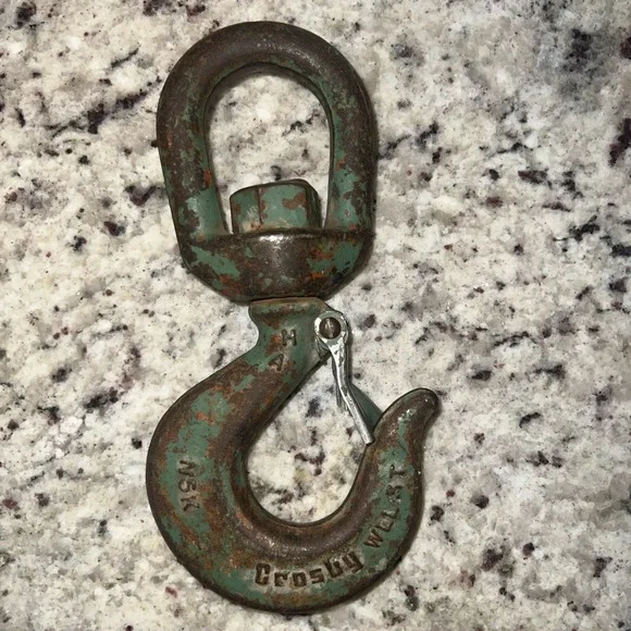 Crosby Genuine Eye‎ Slip Hook with Safety Latch 5 Ton Work Load Limit Green