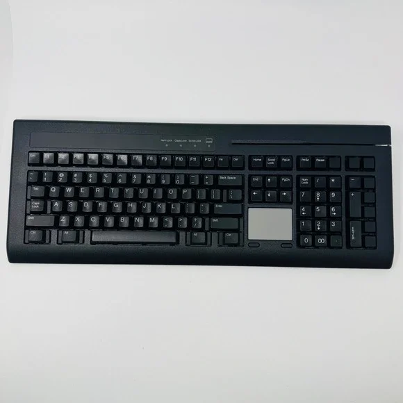 Preh Commander PC-POS Keyboard W AN I RC M3 GP 90313-055/0000 Black Touchpad PS2