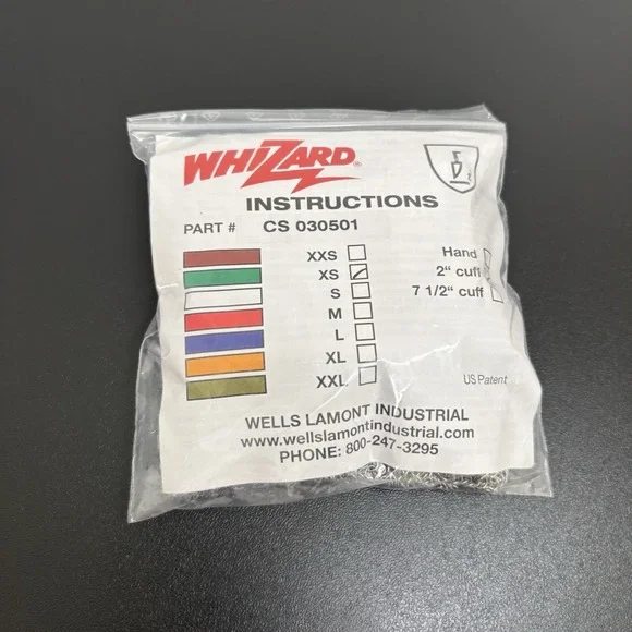 New‎ Whizard Stainless Steel Cut Resistant Glove Size XS Mesh CS030501 NIB