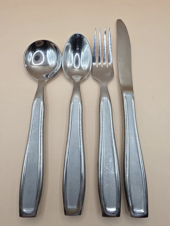 Kinsman 4 Piece Weighted Stainless Steel Fork Knife Spoons