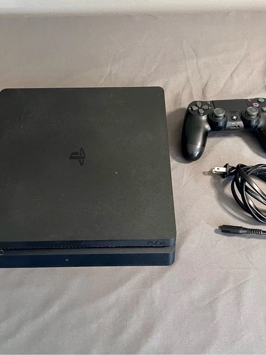 Sony PlayStation 4 Slim Console PS4 500GB W/ Wireless Controller & Cable