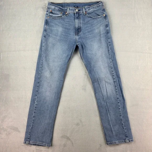 Levis 505 Regular Fit Jeans Mens 32x32 Blue Medium Wash Denim 00505-2669