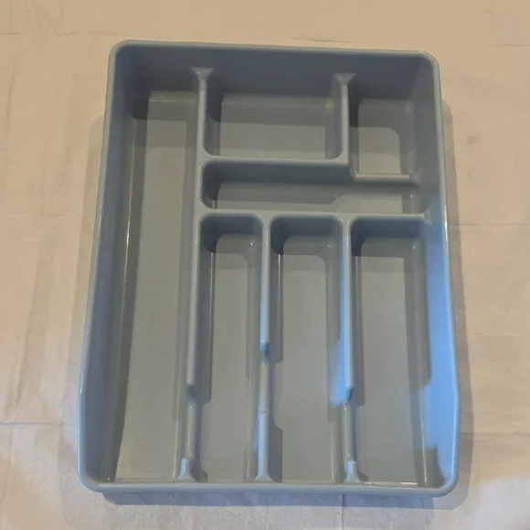 Vintage Rubbermaid Powder‎ Blue Cutlery Tray 0521 16x12