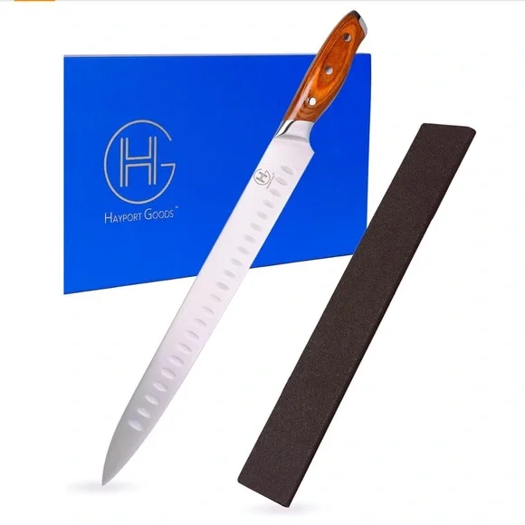 2/$150 Hayport Goods Full Tang High Carbon Stainless Steel Carving Knife +Sheath