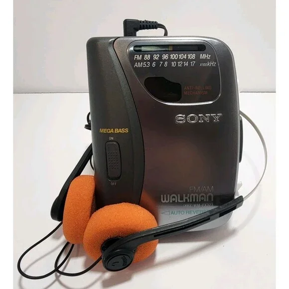 SONY Walkman WM-FX323 Cassette Player with AM/FM Radio -New Belt - Reconditioned