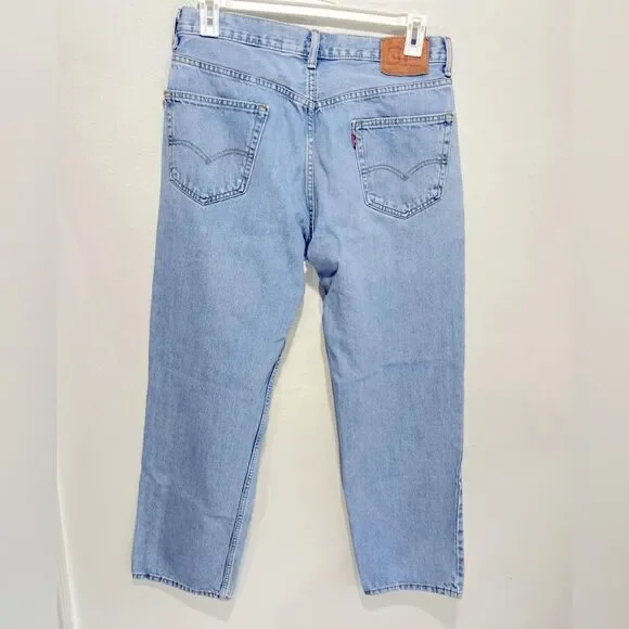Levi jeans 550 blue baggy denim summer casual work wear men’s 36/32