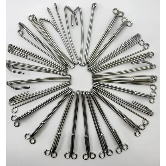 Curtain Pin Hooks 24 Pc Drapery Pinch Pleat Hooks Metal Heavy Duty