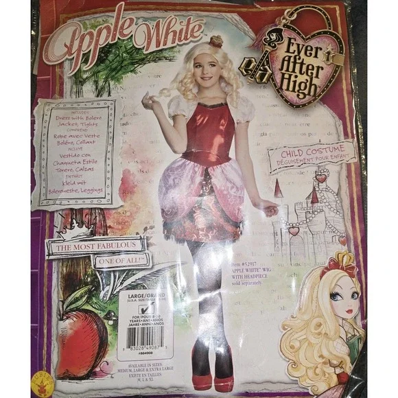 Rubies Ever After High Apple White Childrens‎ Costume (Large, Ages 8-10)