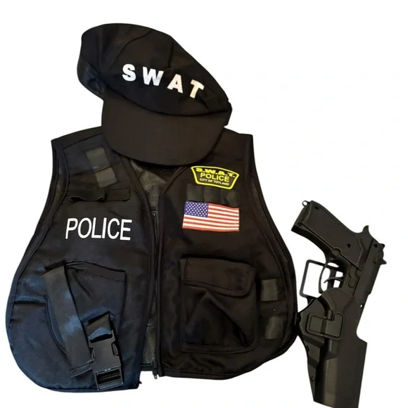 SWAT Police Costume Set with Accessories‎