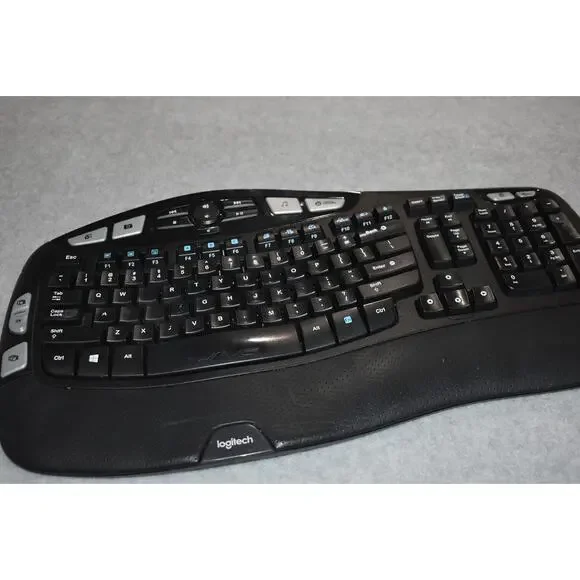 Logitech K350 Ergonomic Keyboard Comfort Wave Wireless No Dongle Tested