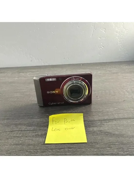 Sony Cybershot DSC-W370 14.1MP 7X Zoom Digital Camera FOR PARTS LENS ERROR