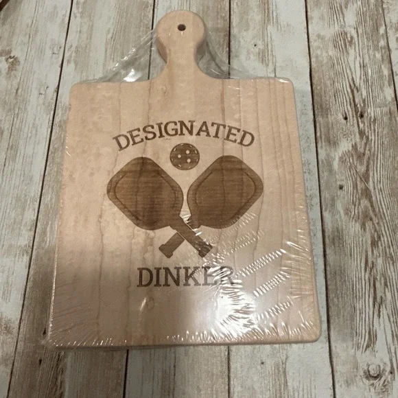 Designated Dinker‎ Paddle Board Home Decoration Charcuterie Pickle Ball