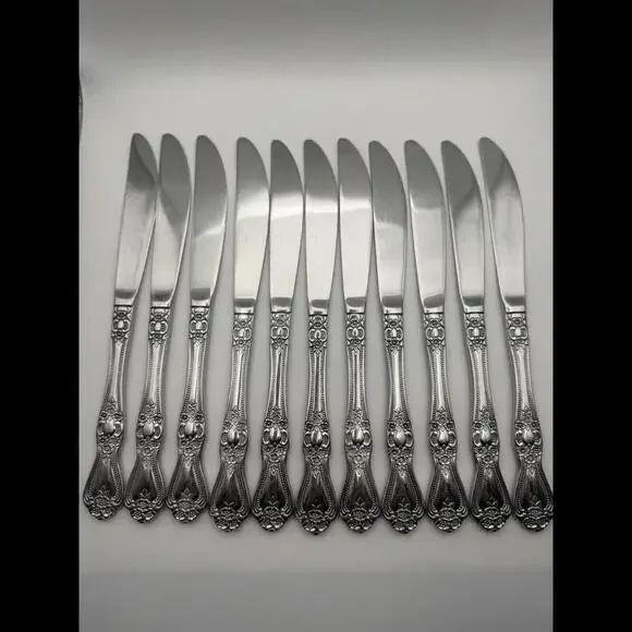 Rogers Co Stainless Korea Rose Stainless Flatware 19 Pcs