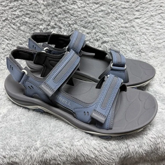 Merrell Shoes Mens 12 Blue Huntington Sport Sandals Waterproof Hiking J038037