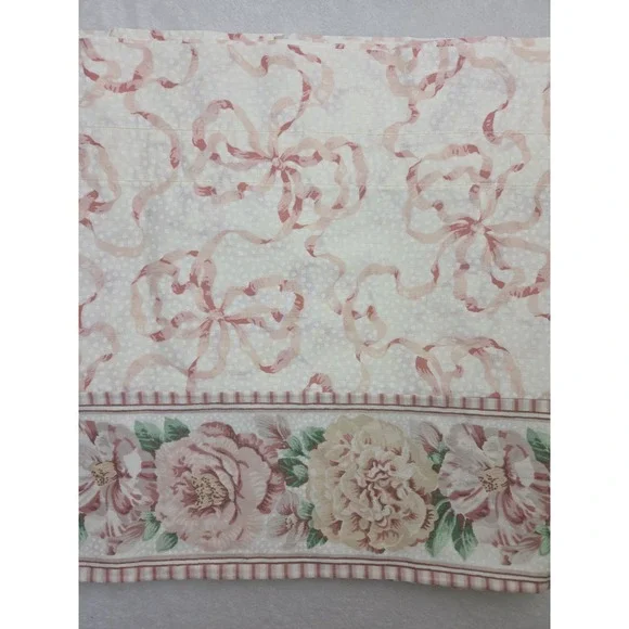 Vintage 80 90s Cottagecore Grandmillennial Floral Valances Dots Romantic Set